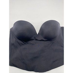 Maidenform 7115 Women's Black Strapless Push Up Bustier Bra Size 36B